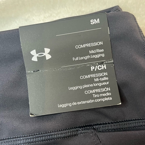 NWT Womens Black and Purple Compression Under Armour Athletic Legging Size S - Picture 7 of 10